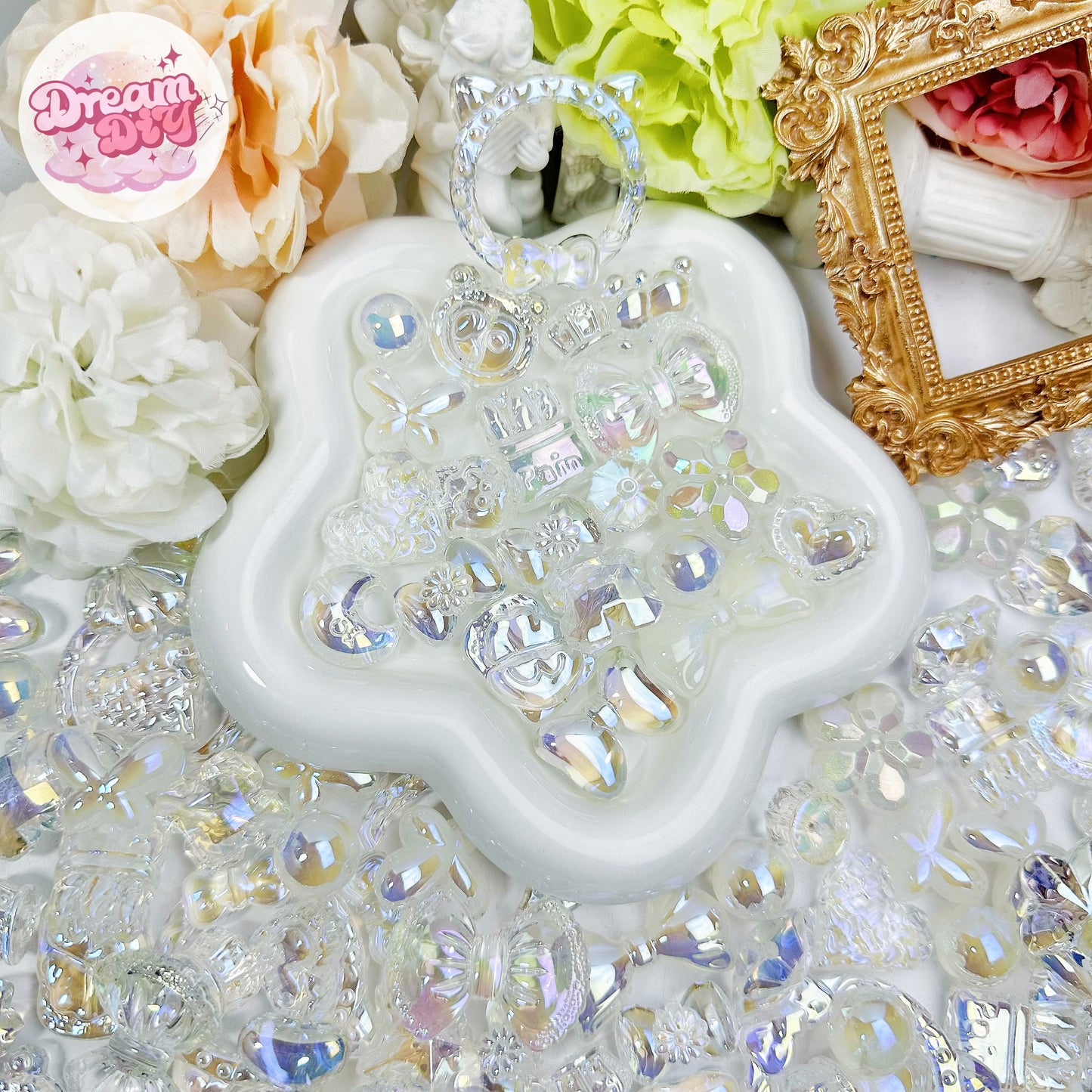 お楽しみ袋🎁開け開け「G215」 キラキラビーズ 光学電着 クリア ピカピカ