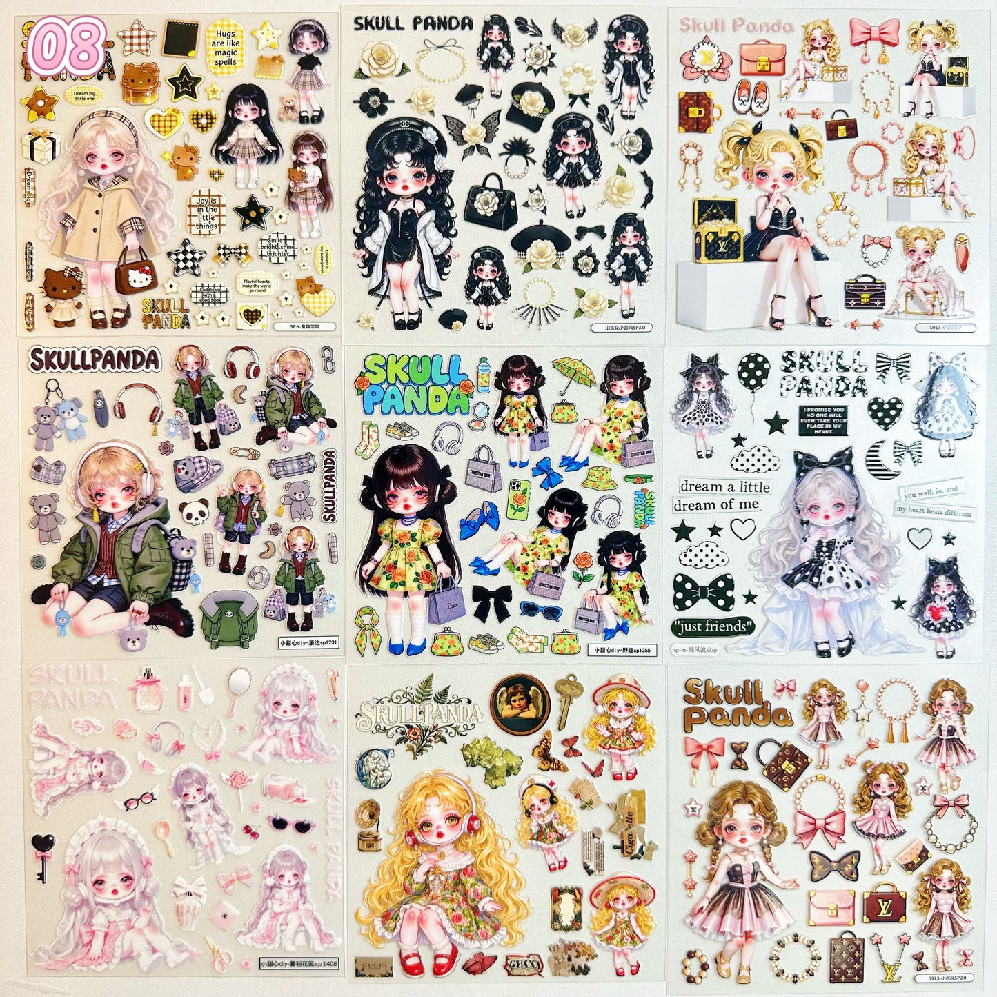 浮き彫りシール【01-09】（別発送・合算不可)18枚以上ご購入で送料無料／9枚以下の場合は送料649円が別途必要となります（沖縄別途）