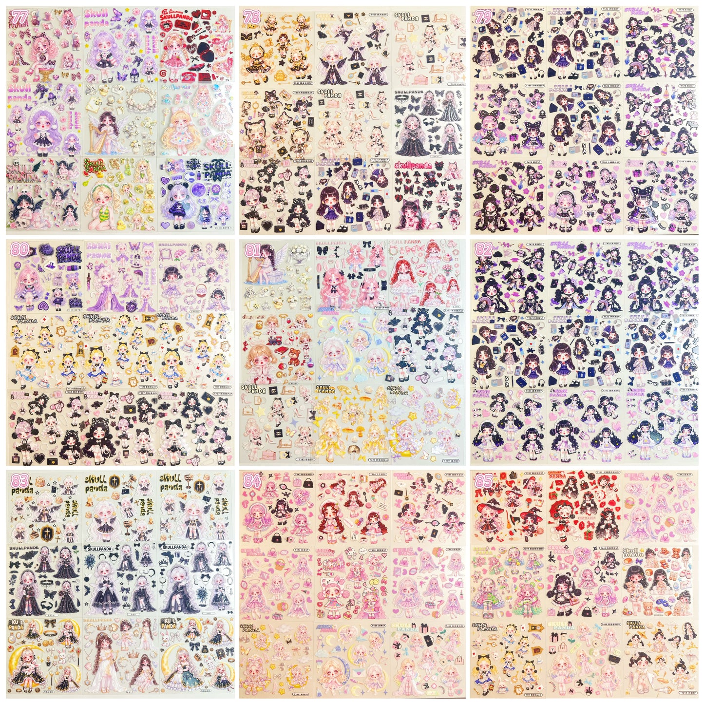 浮き彫りシール【77-85】 （別発送・合算不可)18枚以上ご購入で送料無料／9枚以下の場合は送料649円が別途必要となります（沖縄別途）一部サイズは大きめ