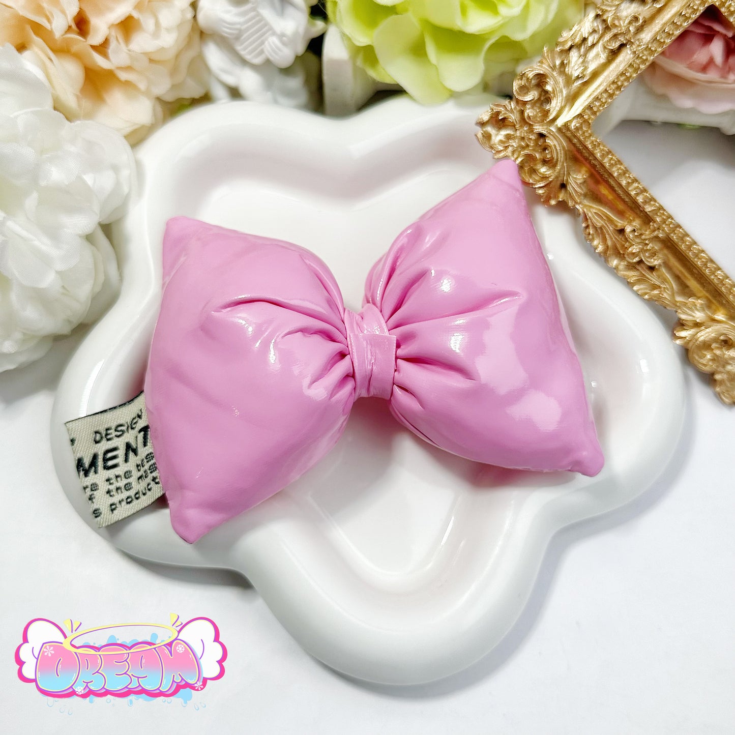 「P103」(SIZE: 8.5CM)リポン 合皮 かわいい 柔らかい (SIZE: 8.5CM)