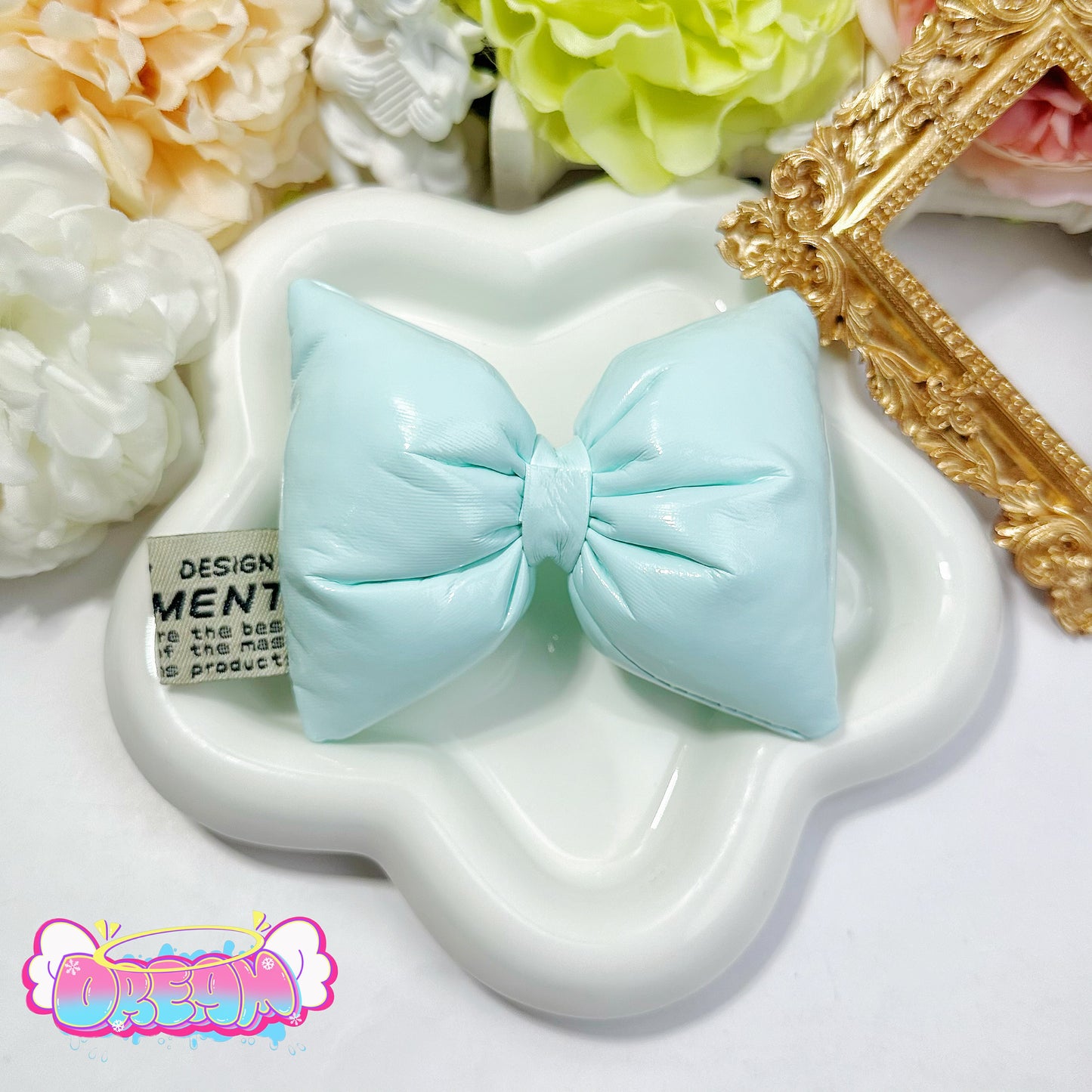「P103」(SIZE: 8.5CM)リポン 合皮 かわいい 柔らかい (SIZE: 8.5CM)