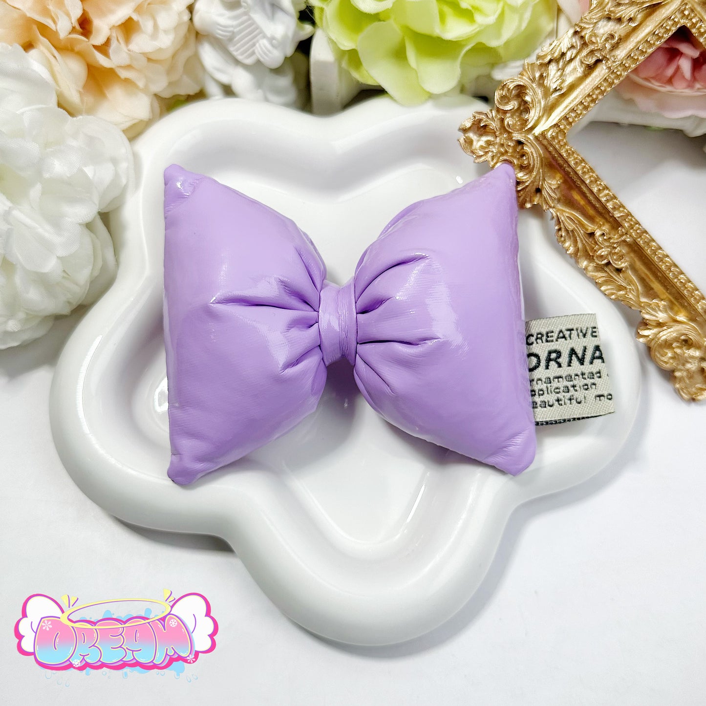 「P103」(SIZE: 8.5CM)リポン 合皮 かわいい 柔らかい (SIZE: 8.5CM)
