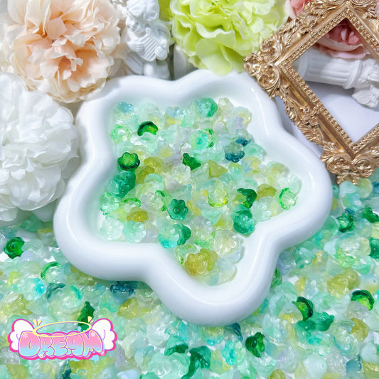 「L006」春の終わりに残ったふたつの緑の葉 みどり 緑 グリー ミックス 高品質るりー鈴蘭 スズラン すずらん