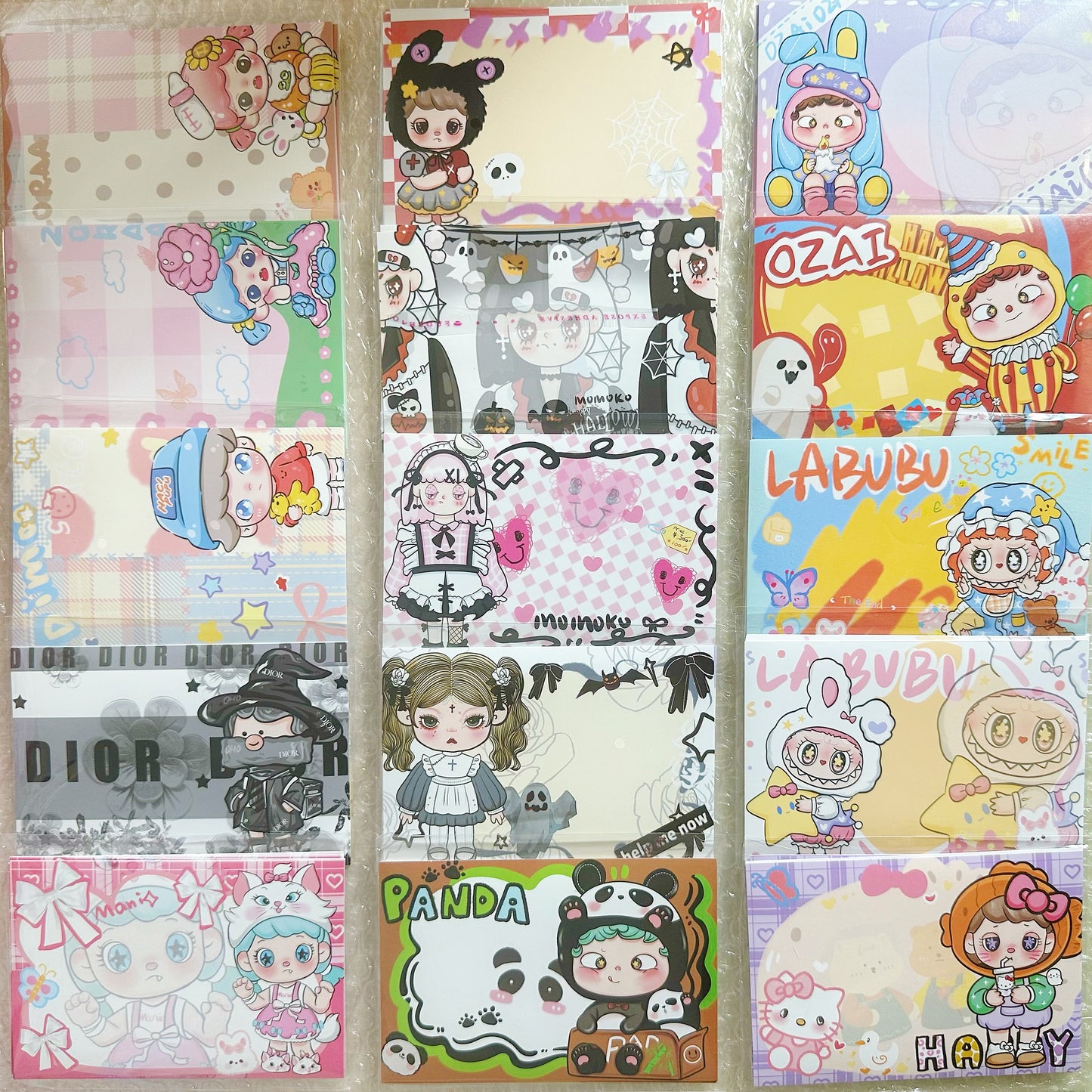 「G001ステッカーゲーム」   【おしん＋さんのりお】【SP】【LABUBU】【DORA】【ミックス】3999/5冊+ 一回のコリントゲーム（ランダムで2、3、4冊をゲット）  シークレット率：45%  - 8×12cmサイズ、10枚入り  「当たる最低12本、足りない場合は補充します。」【バインダー対象】
