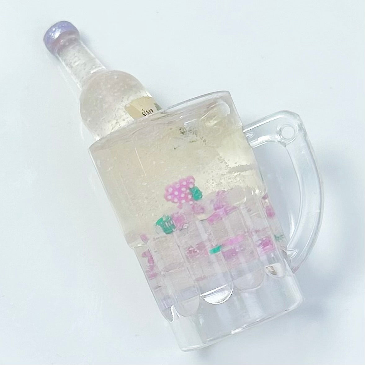 「S046」カクテル  かんつき カワイイ カラフル 3×5.5cm（夜光）