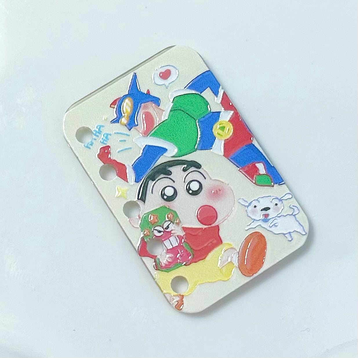 「S047」立体的 しんちゃん ブッページ アクリル カワイイ 4cm×2.7cm