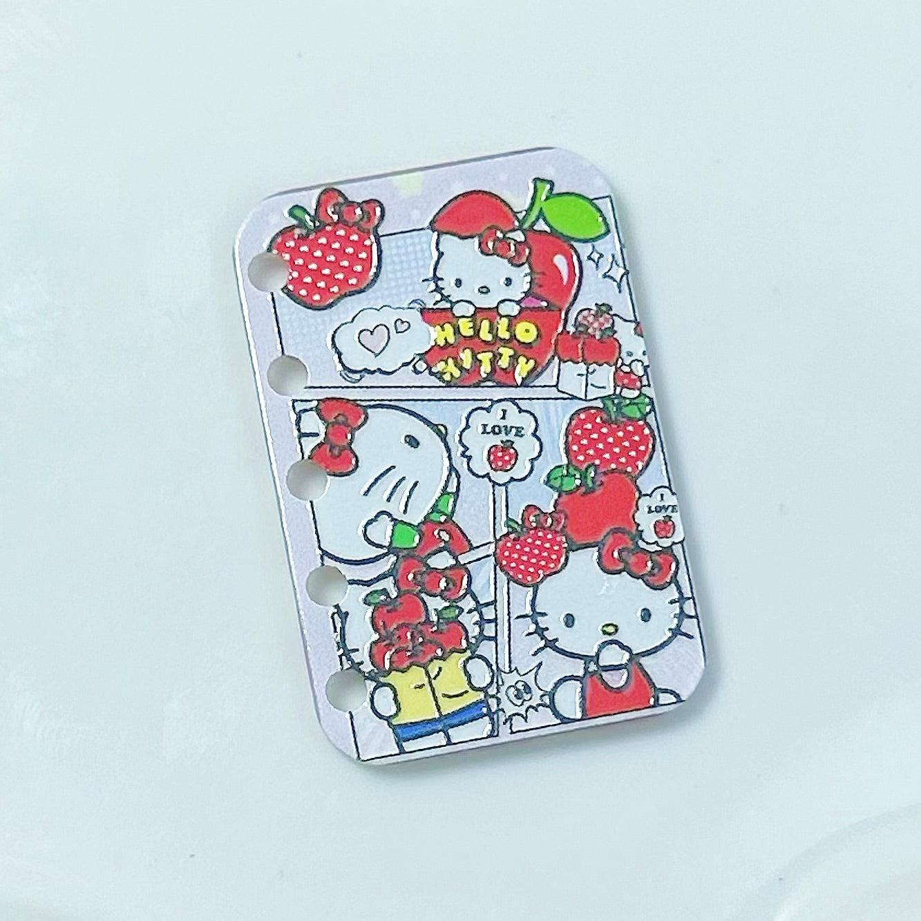 「S048」立体的 白猫ちゃん KT  ブッページ アクリル カワイイ  4cm×2.7cm