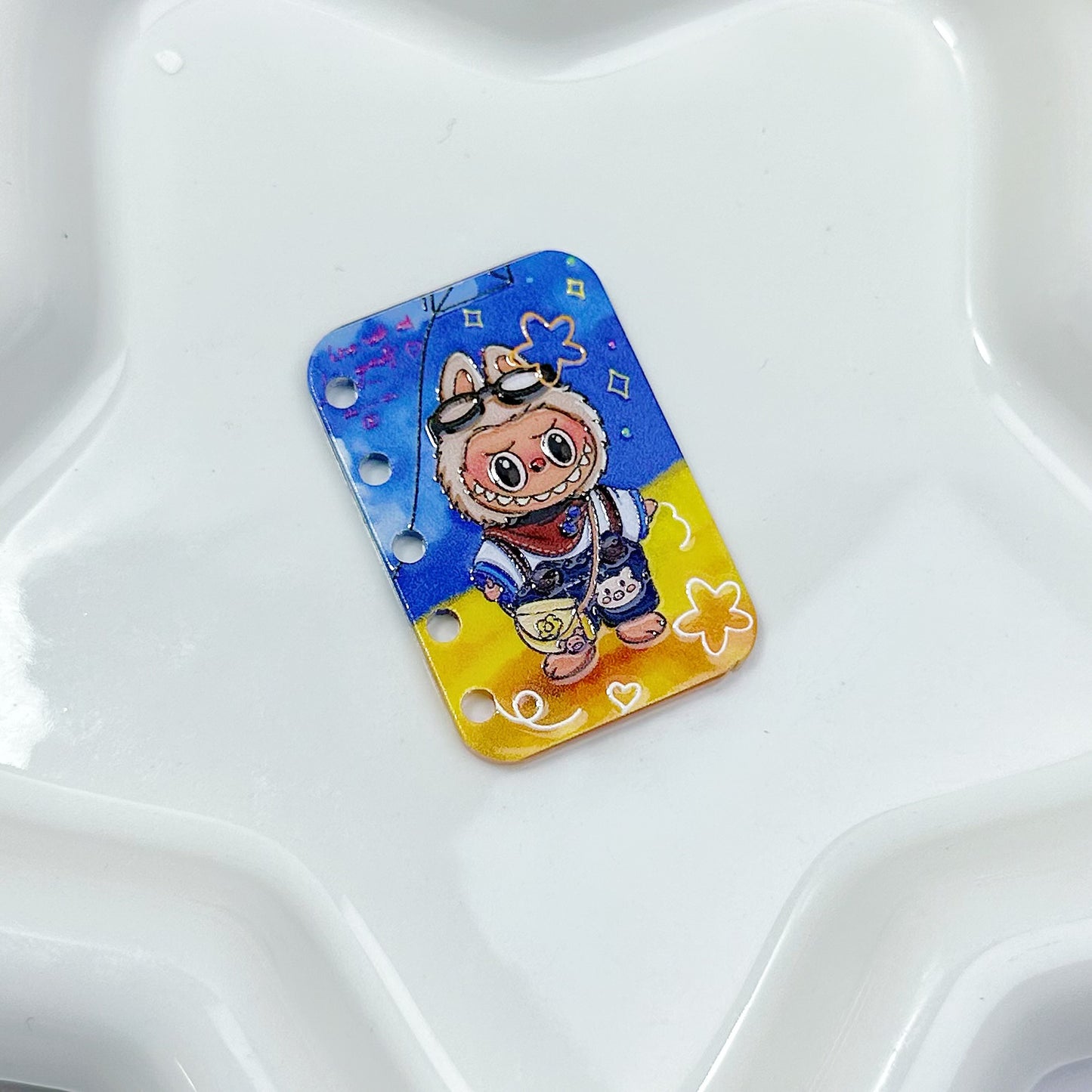 「S051」らぶぶ ラブブ  ミニ本  片面立体的  4cm×2.7cm