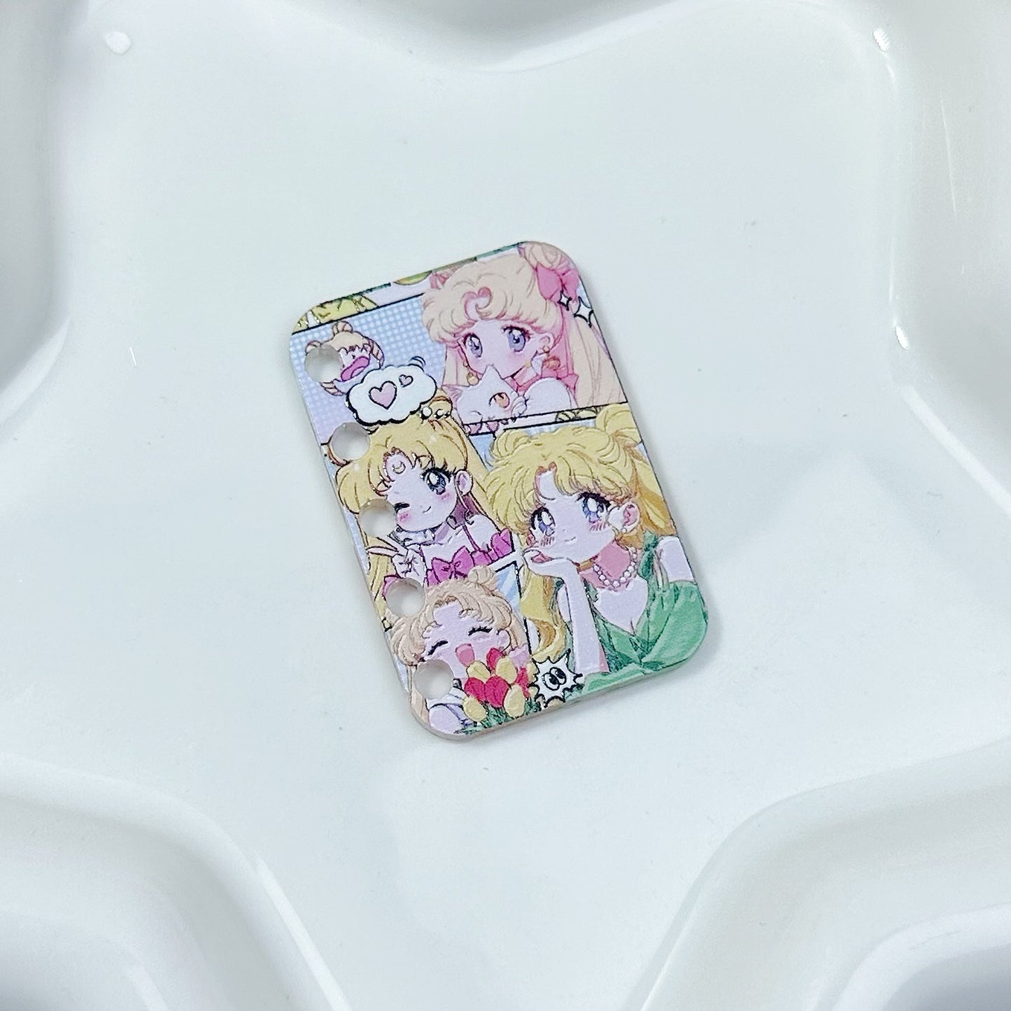 「S050」セーラームー  ミニ本  片面立体的  4cm×2.7cm