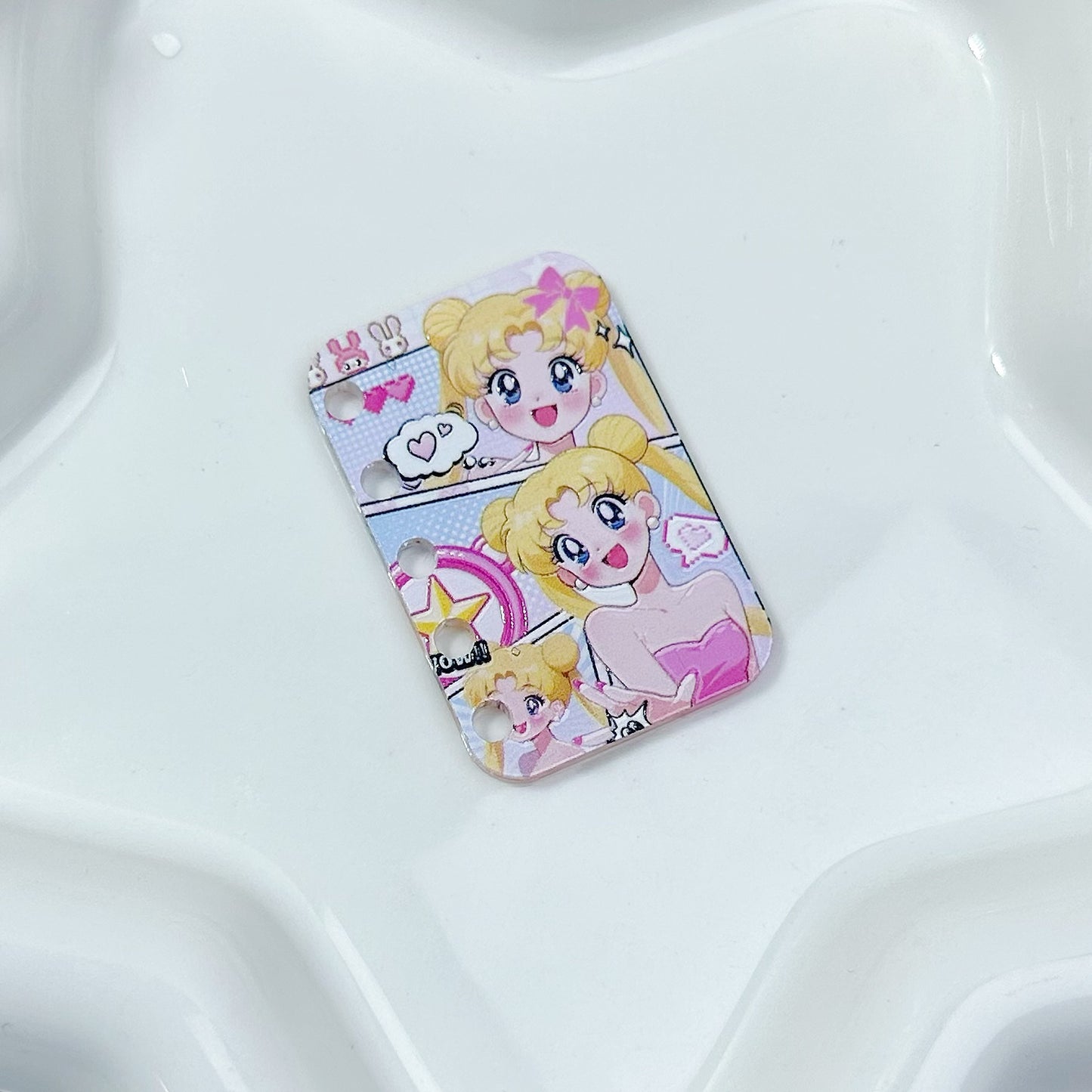 「S050」セーラームー  ミニ本  片面立体的  4cm×2.7cm