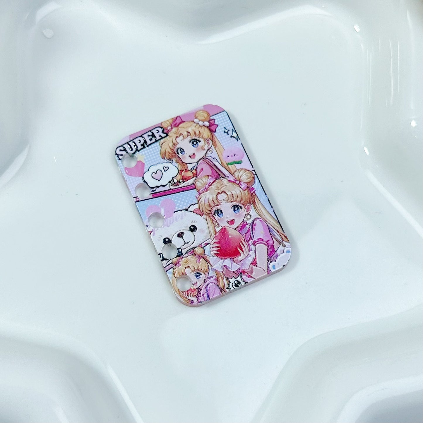 「S050」セーラームー  ミニ本  片面立体的  4cm×2.7cm
