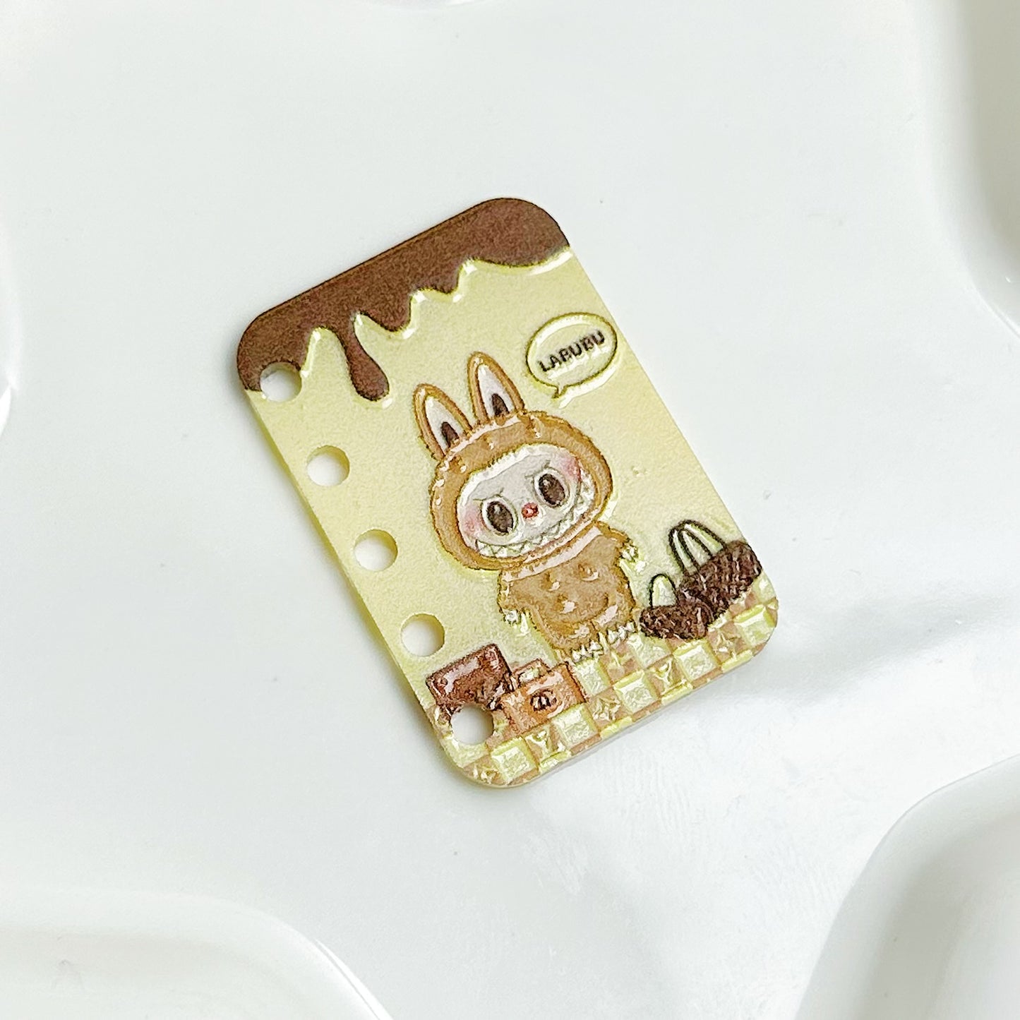 「S060」ラブブ ミニブック 穴あり    4cm×2.7cm
