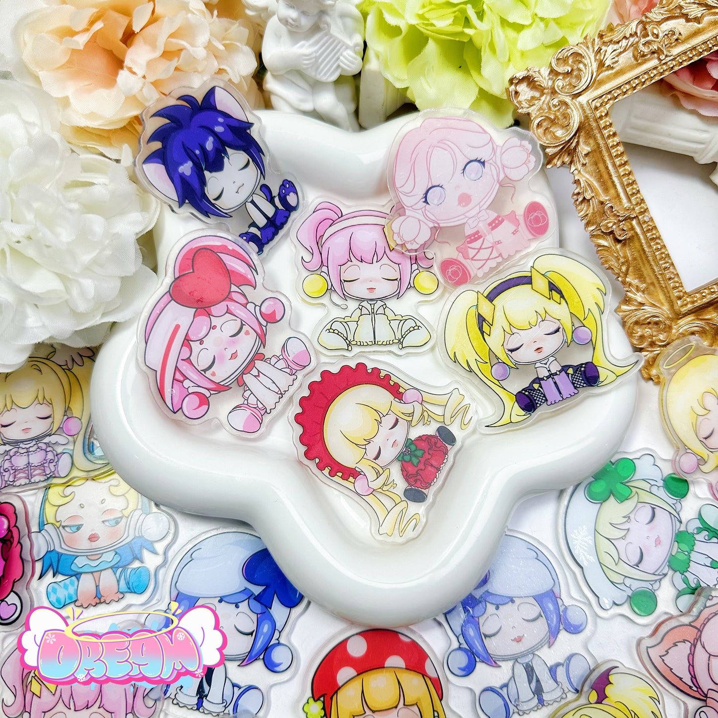 「R336」カラフルのSPちゃん アクリル ミックス カワイイ