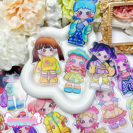 「R342」DORA  8cm アクリル（ランダムパターン）