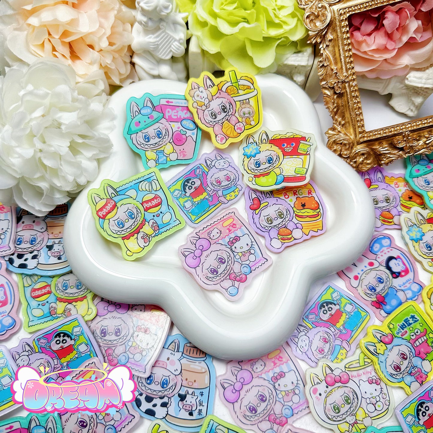 「R347」LABUBU  4cm アクリル（ランダムパターン）