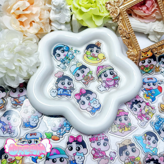 「R348」しんちゃん  4cm アクリル（ランダムパターン）