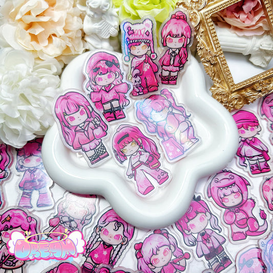 「R349」DORA  6cm アクリル（ランダムパターン）