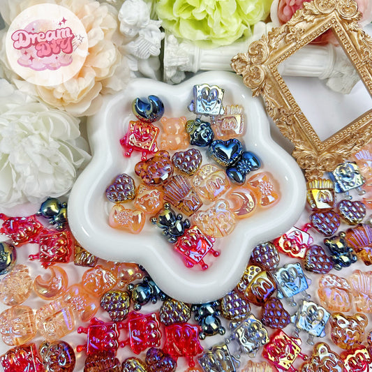 お楽しみ袋🎁開け開け「G227」キラキラビーズ 光学電着 クリア ピカピカ