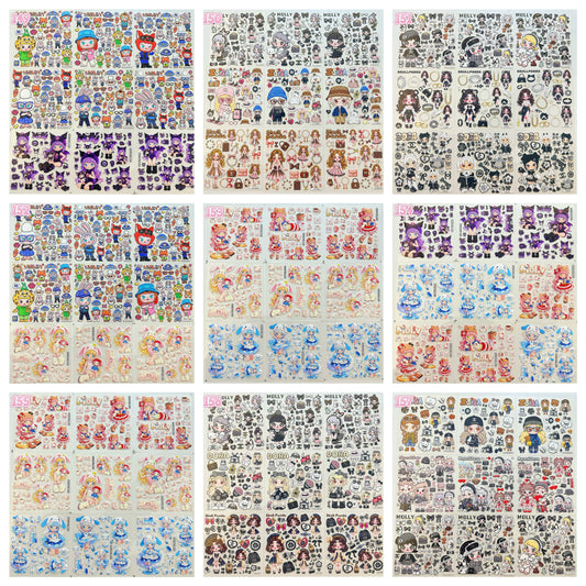 浮き彫りシール【149-157】 （別発送・合算不可)18枚以上ご購入で送料無料／9枚以下の場合は送料649円が別途必要となります（沖縄別途）一部サイズは大きめ
