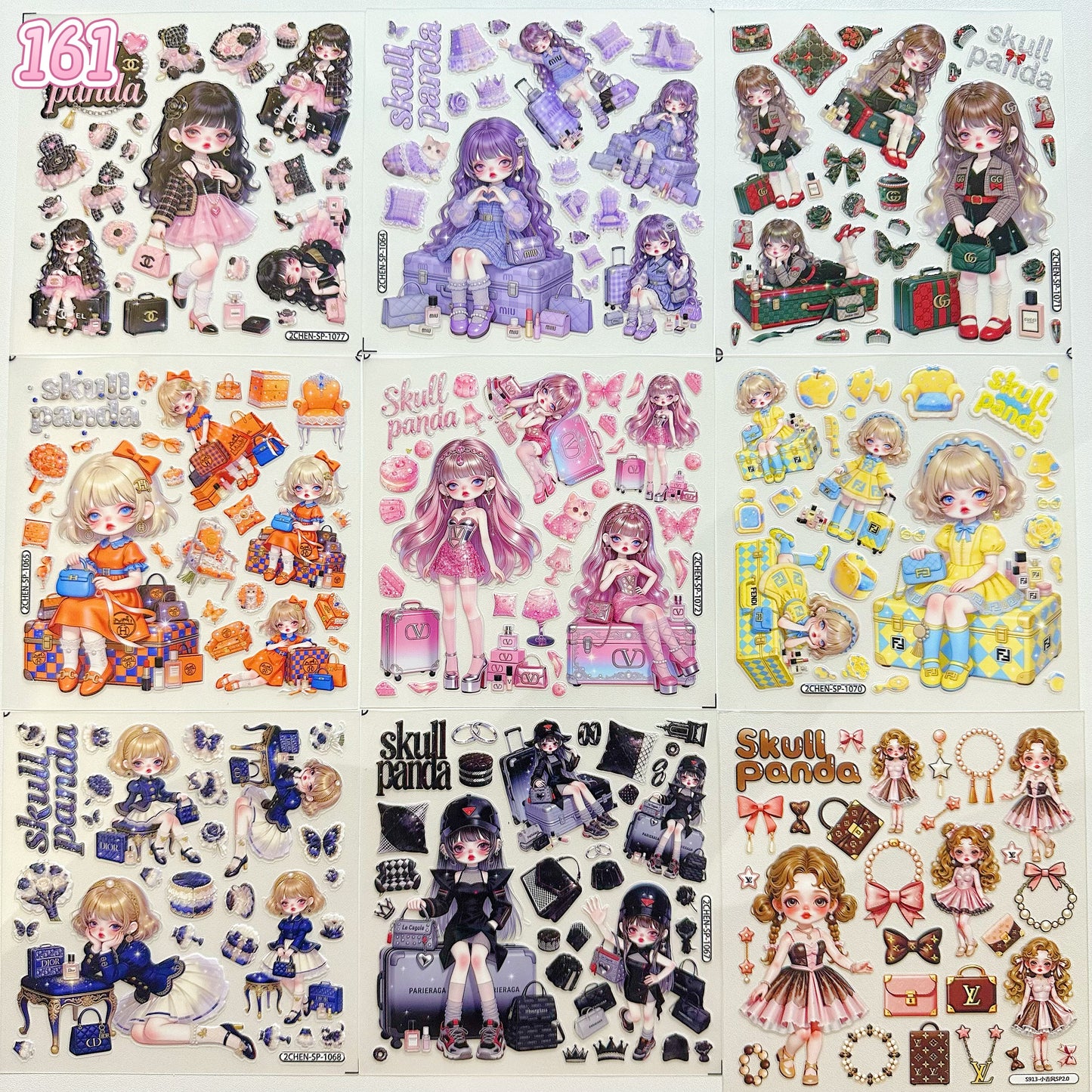 浮き彫りシール【158-166】 （別発送・合算不可)18枚以上ご購入で送料無料／9枚以下の場合は送料649円が別途必要となります（沖縄別途）一部サイズは大きめ