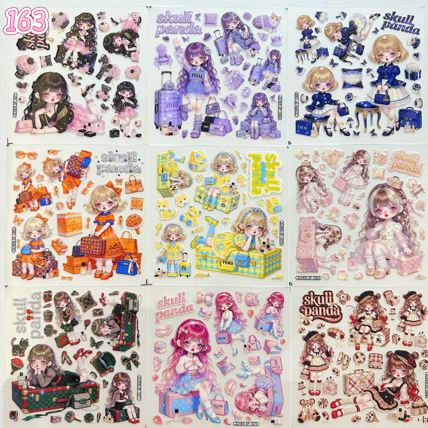 浮き彫りシール【158-166】 （別発送・合算不可)18枚以上ご購入で送料無料／9枚以下の場合は送料649円が別途必要となります（沖縄別途）一部サイズは大きめ