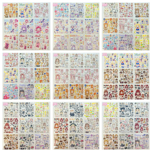 浮き彫りシール【167-175】 （別発送・合算不可)18枚以上ご購入で送料無料／9枚以下の場合は送料649円が別途必要となります（沖縄別途）一部サイズは大きめ