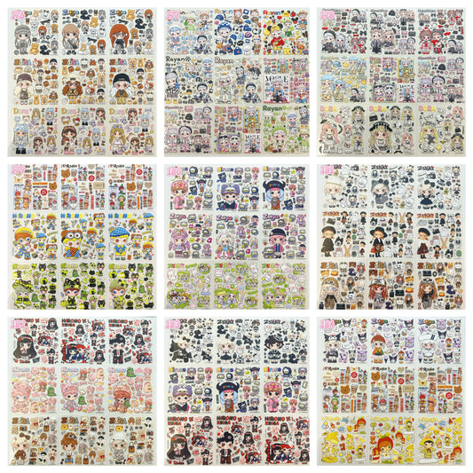 浮き彫りシール【176-184】 （別発送・合算不可)18枚以上ご購入で送料無料／9枚以下の場合は送料649円が別途必要となります（沖縄別途）一部サイズは大きめ