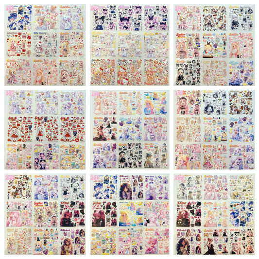 浮き彫りシール【194-202】 （別発送・合算不可)18枚以上ご購入で送料無料／9枚以下の場合は送料649円が別途必要となります（沖縄別途）一部サイズは大きめ