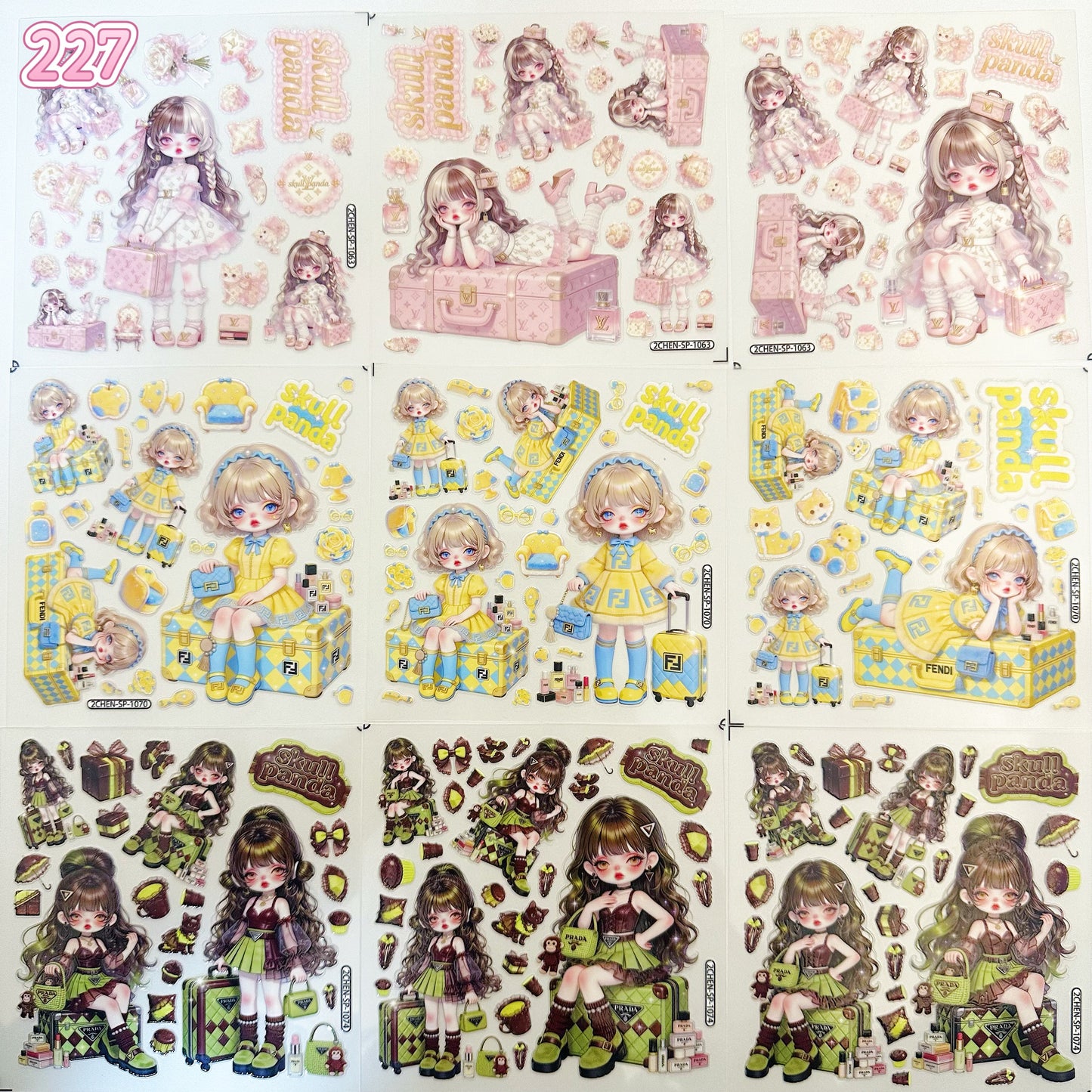 浮き彫りシール【221-229】 （別発送・合算不可)18枚以上ご購入で送料無料／9枚以下の場合は送料649円が別途必要となります（沖縄別途）一部サイズは大きめ (コピー)